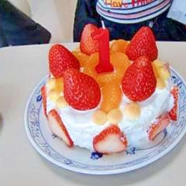 1歳のお誕生日ケーキ 離乳食 幼児のおやつに レシピ 作り方 By 184きき 楽天レシピ